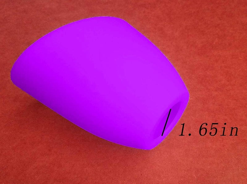 OTTOSEA 2 Pack Plastic Lampshade, 5.7 inch High, 4.1 inch Diameter, 1.65 inch Fitter, Replacement Plastic Lamp Shade for LED Floor Lamp [Purple] - Image 2
